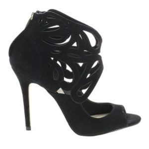 Karen Millen Black Peep Toe Heels